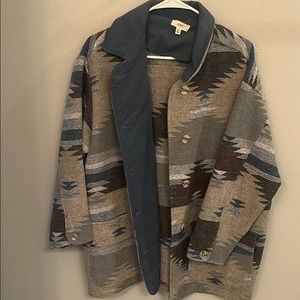 Aztec print jacket
